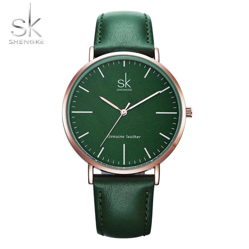 Shengke Genuine Leather Watch