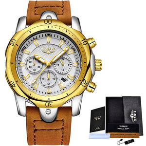 Lige Luxury Chronograph Watch