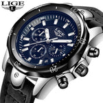 Lige Luxury Chronograph Watch